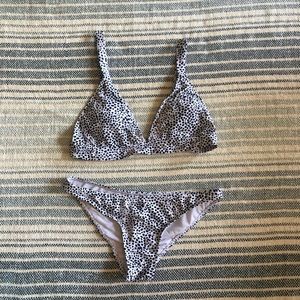 Black & White SHEIN Bikini